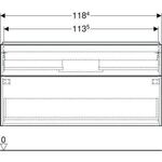 Geberit Waschtischunterschrank iCon 1200x615x476mm lava matt/Griff lava matt