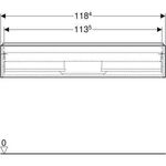 Geberit Waschtischunterschrank iCon 1200x247x476mm lava matt/Griff lava matt