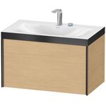 Duravit Möbelwaschtischset XVIU 800x480mm sw ma / we s-matt Ra 84 1 HL