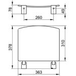 Keuco Klappsitz PLAN SiFl 363mm Alu sil-elo/sw