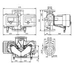 Wilo Hocheffizienzpumpe Stratos MAXO-D 80/0,5-12, DN 80, 360mm, PN 6