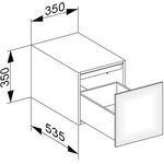 Keuco Sideboard EDITION 11 350x350x535mm m LED-Innenbel. ca sdm