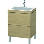 Duravit Waschtischunterbau L-CUBE m WT Vero Air 698x600x480mm 1 HL eur. Ei