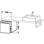 Duravit Konsolenunterschrank X-LARGE 440x400x548mm graphit matt