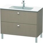 Duravit Waschtischunterbau BRIOSO Griffe chrom 683x1020x479mm leinen