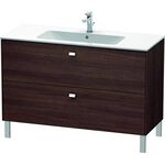 Duravit Waschtischunterbau BRIOSO Griffe chr 683x1220x479mm Kast. dunkel