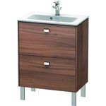 Duravit WT-Unterbau BRIOSO COMPACT Griffe chr 683x620x389mm nussbaum natur