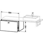 Duravit Konsolenunterschrank BRIOSO Gri chr 442x820x550mm europäische eiche