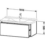 Duravit Waschtischunterbau XSQUARE 405x1010x473mm flannel grey seidenmatt