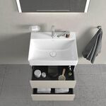 Duravit Waschtischunterbau XSQUARE 397x584x460mm taupe matt