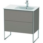 Duravit Waschtischunterbau XSQUARE 832x810x478mm, Becken rechts basalt matt