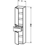 Duravit Hochschrank X-LARGE 358x300x1760mm Ans re europäische eiche