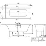 V&B Whirlpoolsystem SUBWAY 3.0 A Comfort Tech. Pos 1 stone white