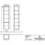 V&B Hochschrank SUBWAY 3.0 400x1710x362mm A re Gri Alu glänz. Br w