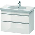 Duravit Waschtischunterbau DURASTYLE 453x800x610mm eiche terra / weiß matt