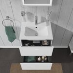 Duravit WTU Compact L-CUBE 500x520x421mm 2 Schubk weiß hochglanz