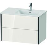 Duravit Waschtischunterbau XVIU 560x810x480mm Prof. sw ma weiß hochglanz