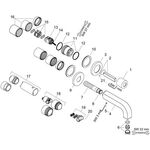 Einhebel-Waschtischmischer AXOR CITTERIO DN 15 UP m Ros. m Ala 165mm pol. red go