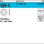 Unterlegscheibe DIN 125-1 A 13x24x2,5 A 2 140 HV 250 Stück - VPE: 250