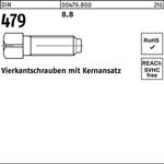 Vierkantschraube DIN 479 Kernansatz M20x 60 SW 22 8.8 10 Stück - VPE: 10