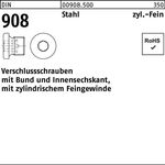 Verschlußschraube DIN 908 Bund/Innen-6kt M16x 1,5 Stahl 50 Stück - VPE: 50