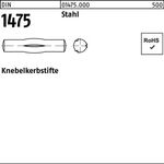 Knebelkerbstift DIN 1475 2,5x 16 Stahl 250 Stück - VPE: 250