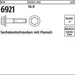 Sechskantschraube DIN 6921 Flansch M8x 12 10.9 200 Stück - VPE: 200