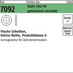 Unterlegscheibe ISO 7092 6 Stahl 200 HV galv.verz. 1000 Stück - VPE: 1000