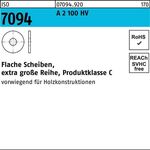 Unterlegscheibe ISO 7094 20 A 2 100 HV 50 Stück - VPE: 50