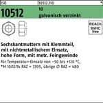 Sechskantmutter ISO 10512/DIN 6924 Klemmteil M20x1,5 10 galv.verz. 50St. - VPE: 50