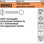 Schraubanker R 88902 MMSplus-SS 7,5x40/5 Stahl gehärtet galv.verz. 100St. HECO - VPE: 100