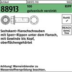 Sechskantflanschschraube R 88913 Sperr-Ripp VG M6x12 100 galv.verz. 500St. - VPE: 500