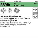 Sechskantflanschmutter R 88914 Sperr-Ripp M12 10 flZnnc 480h-L 100St. - VPE: 100