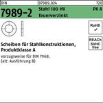 Unterlegscheibe DIN 7989-2 16/17,5x 30x8 Stahl 100HV feuerverz. 100 Stück - VPE: 100