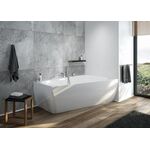 Hoesch Trapez-Badewanne iSENSI 1700x1000x450mm, rechts weiß