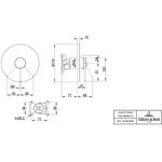 V&B Fertigmontageset LOOP & FRIENDS EH-Brauseb 170x170x37mm chrom