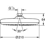 GROHE Kopfbrause Tempesta 210 d= 210mm chr