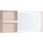 Geberit Lichtspiegel CITTERIO 1134x584x14mm m Ablagefach Rahmen beige