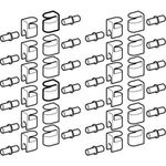 Geberit Glas-Bodenträger 12 Stück