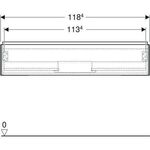 Geberit Waschtischunterschrank ONE 1 Schubl. 1200x266x470mm we lack hgl