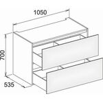 Keuco Unterbauschrank EDITION 11 PLANNIN 1050x700x535mm trü sdm