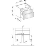 Keuco Waschtischunterbau EDITION 400 700x546x535mm ei ant