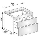 Keuco Waschtischunterbau EDITION 400 700x546x535mm m HL-Boh cash sat