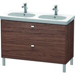 Duravit Waschtischunterbau BRIOSO Griffe chr 693x1170x469mm NB dunkel