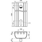 SCHELL Duschpaneel LINUS DP-EH-M m Duschkopf COM Mischwasser Alu-eloxiert