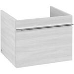 V&B Waschtischunterschrank VENTICELLO 553x420x502mm Griff chr White Wood