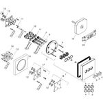 HG Fertigmontageset SHOWERSELECT GLAS f UP-Ventil 3 Verbraucher weiß/chrom