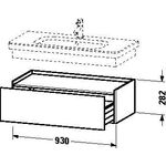 Duravit Unterschrank DURASTYLE 448x930x282mm pine terra/basalt matt