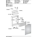 Keuco Spiegelschrank ROYAL L1 Vorb 500x742x150mm Ans re 1 Schubk . A++