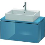 Duravit Konsolenunterschrank L-CUBE 400x820x477mm stone blue hochglanz